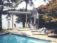 striped pattern retractable awning motorized monroe nj1