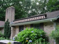 wall mounted backyard awning